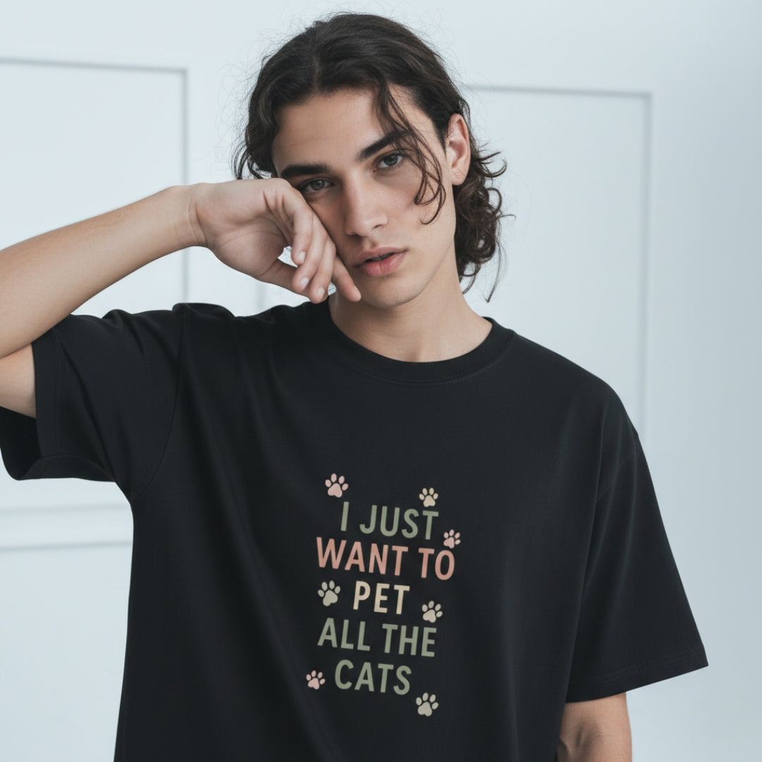I Just Want to Pet All the Cats T-Shirt