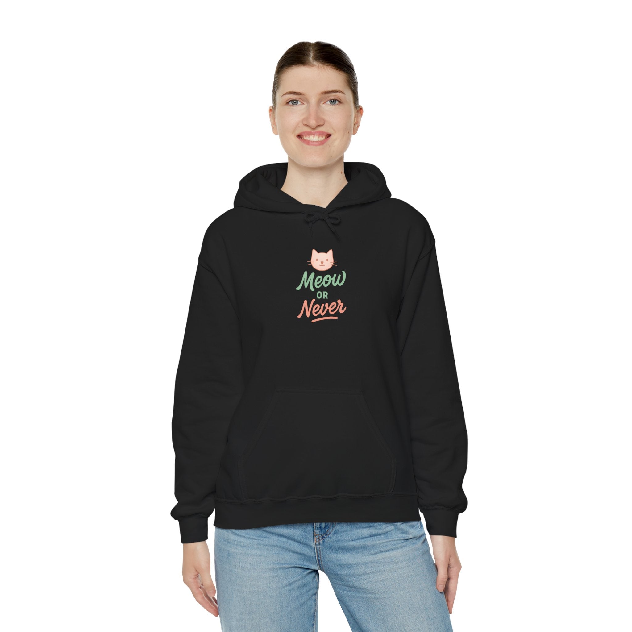 Meow or Never Cat Hoodie