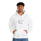 "Nope. Not Today." Minimal Lazy Cat Hoodie