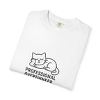 "Professional Overthinker. Occasional Napper." Cat Graphic