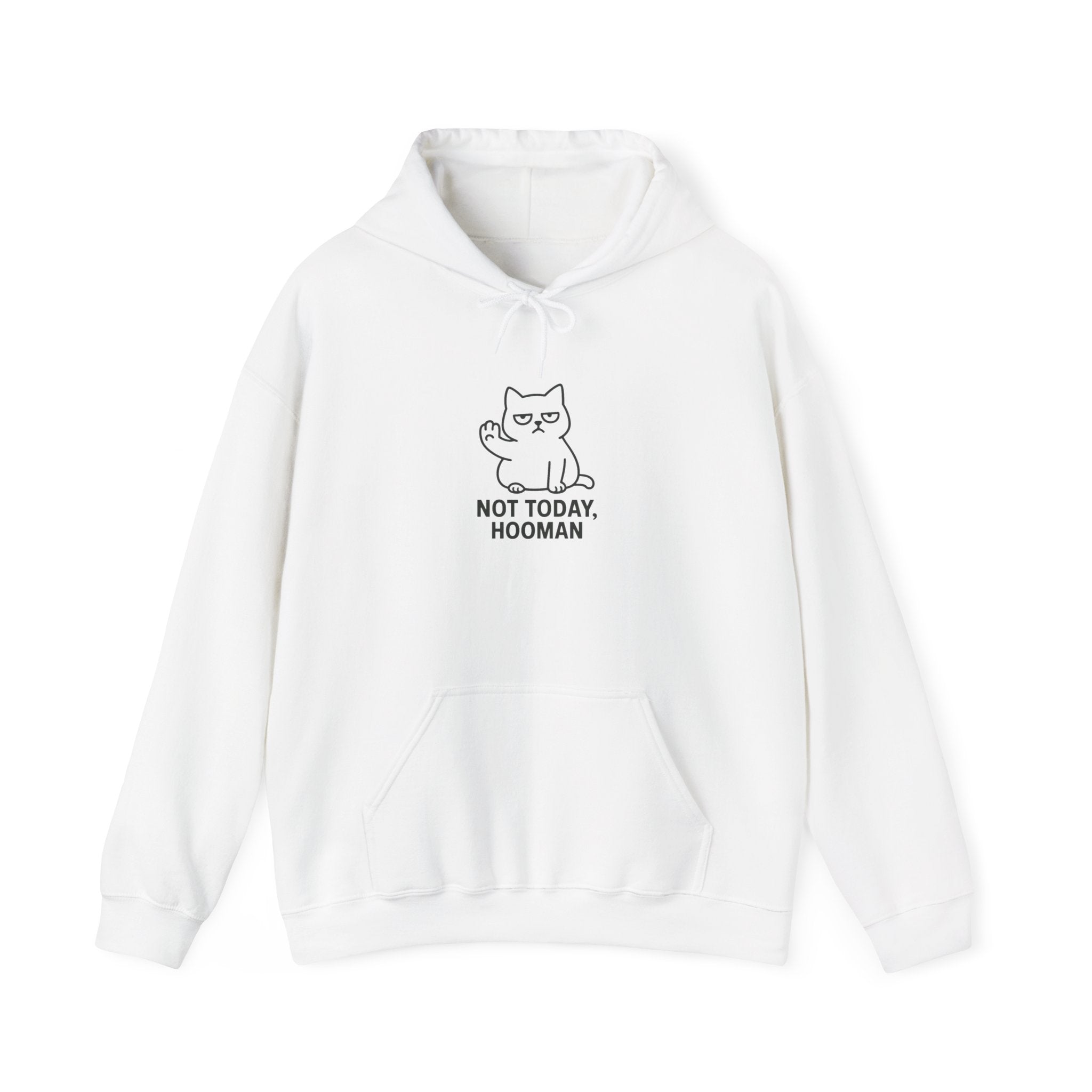 "Not Today, Hooman" Cute Cat Graphic Pullover