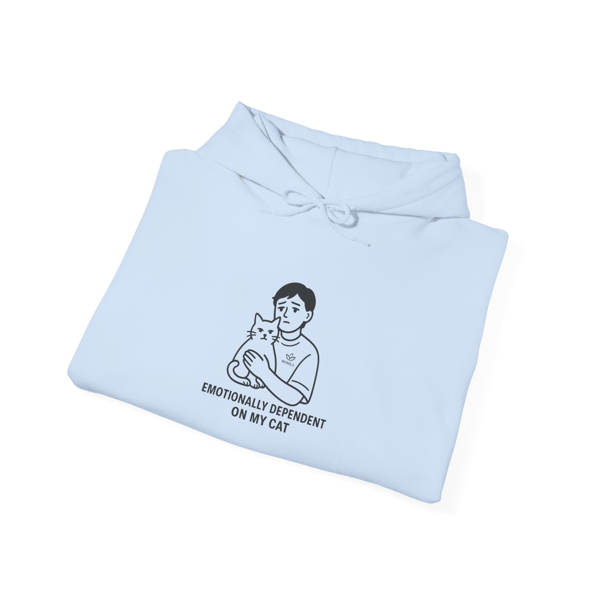 "Emotionally Dependent On My Cat" Graphic Hoodie