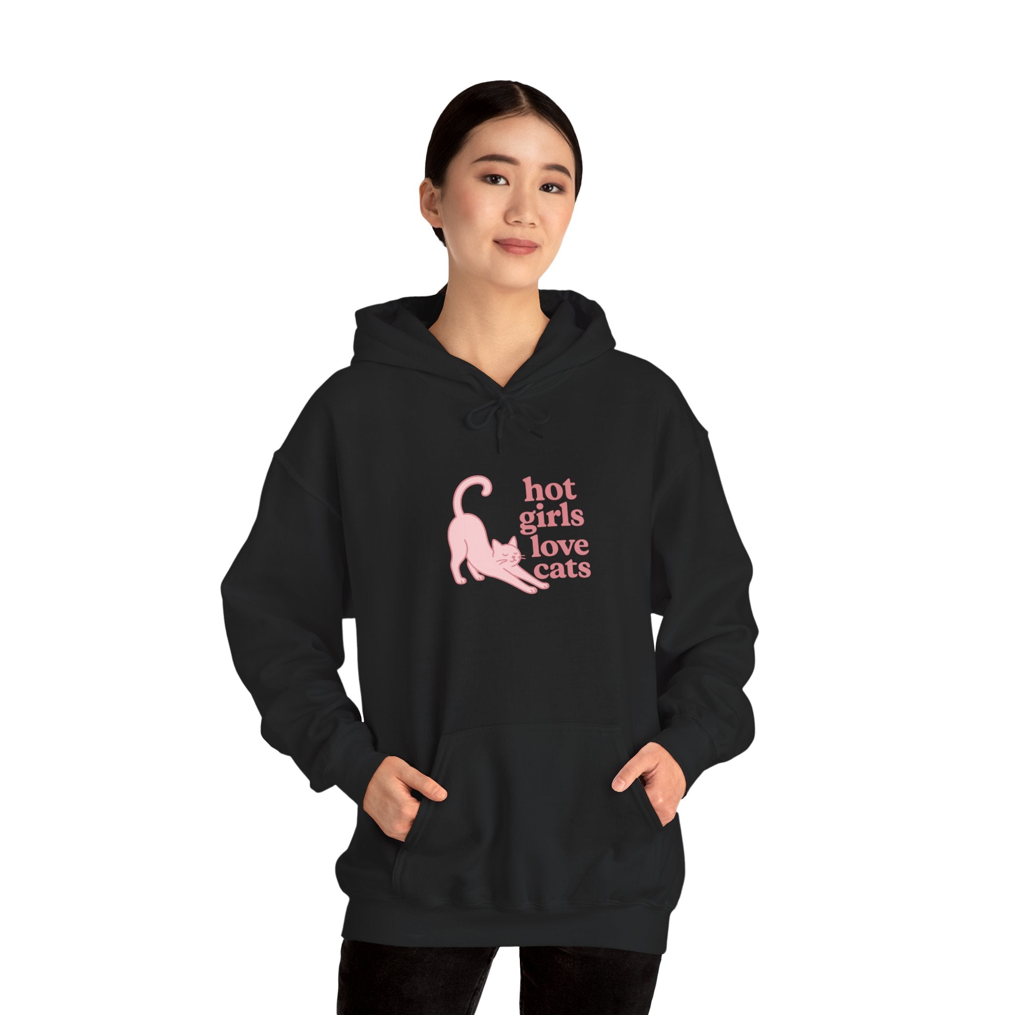 Hot Girls Love Cats Hoodie
