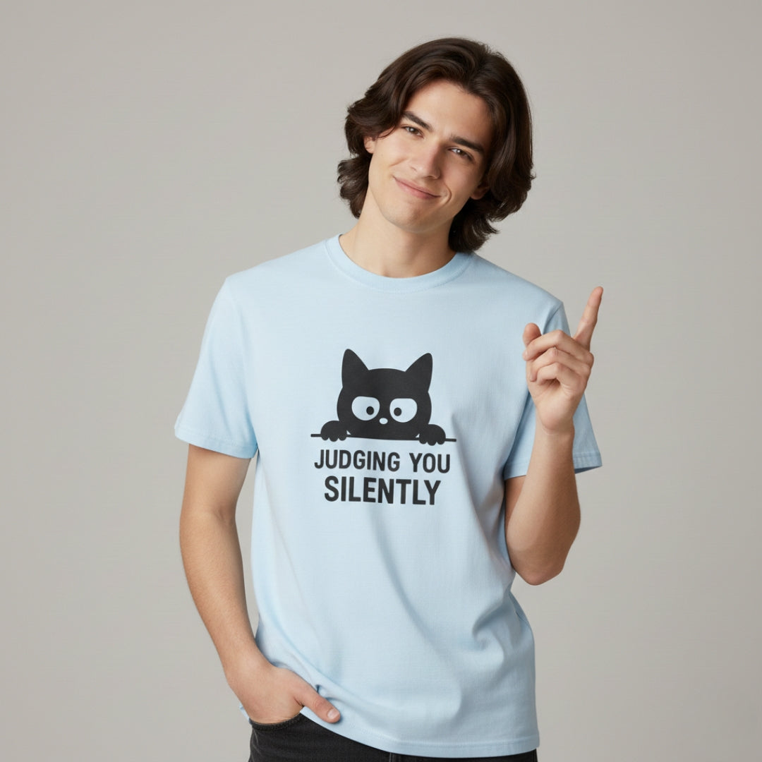 Judging You Silently Cat T-Shirt