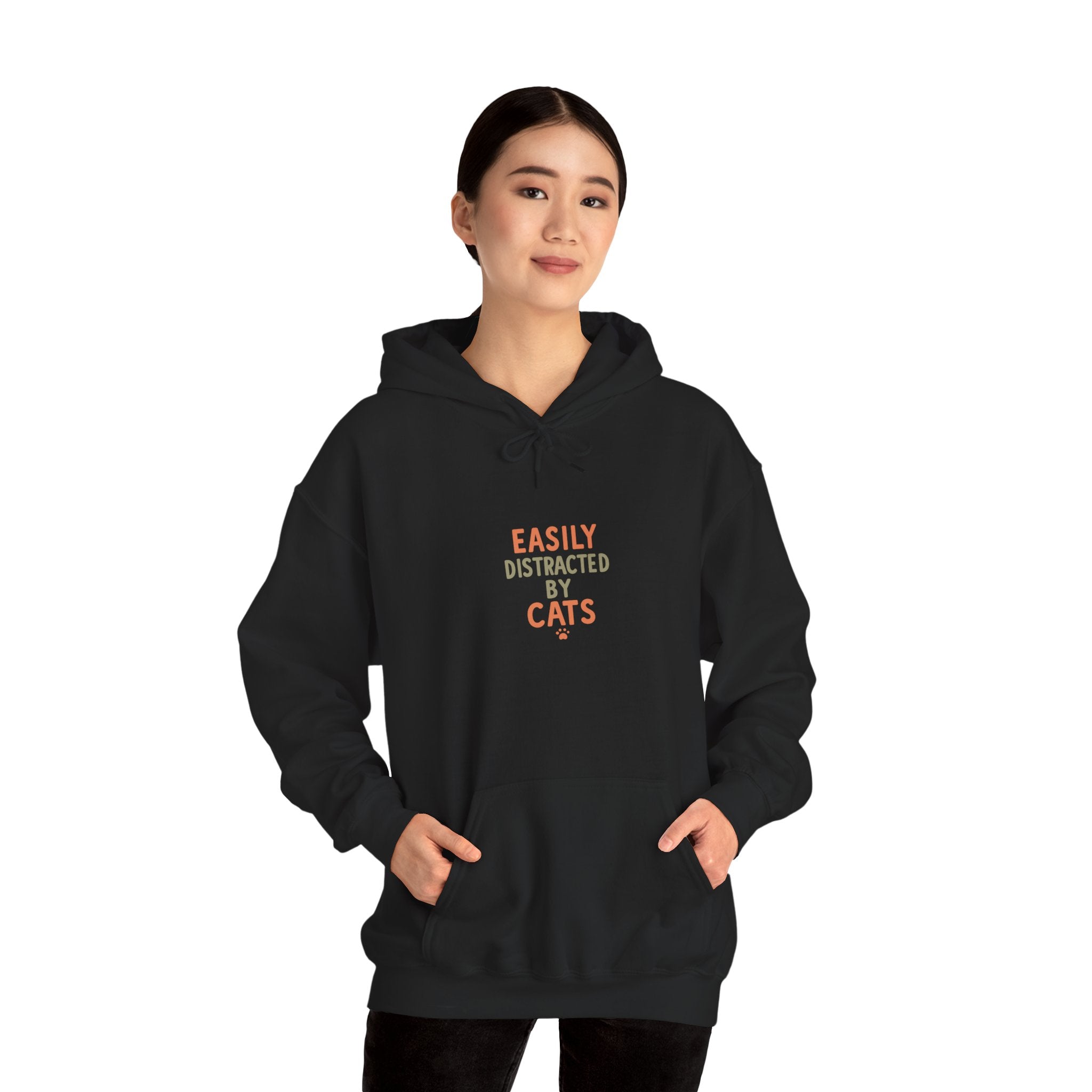 Easily Distracted by Cats Hoodie