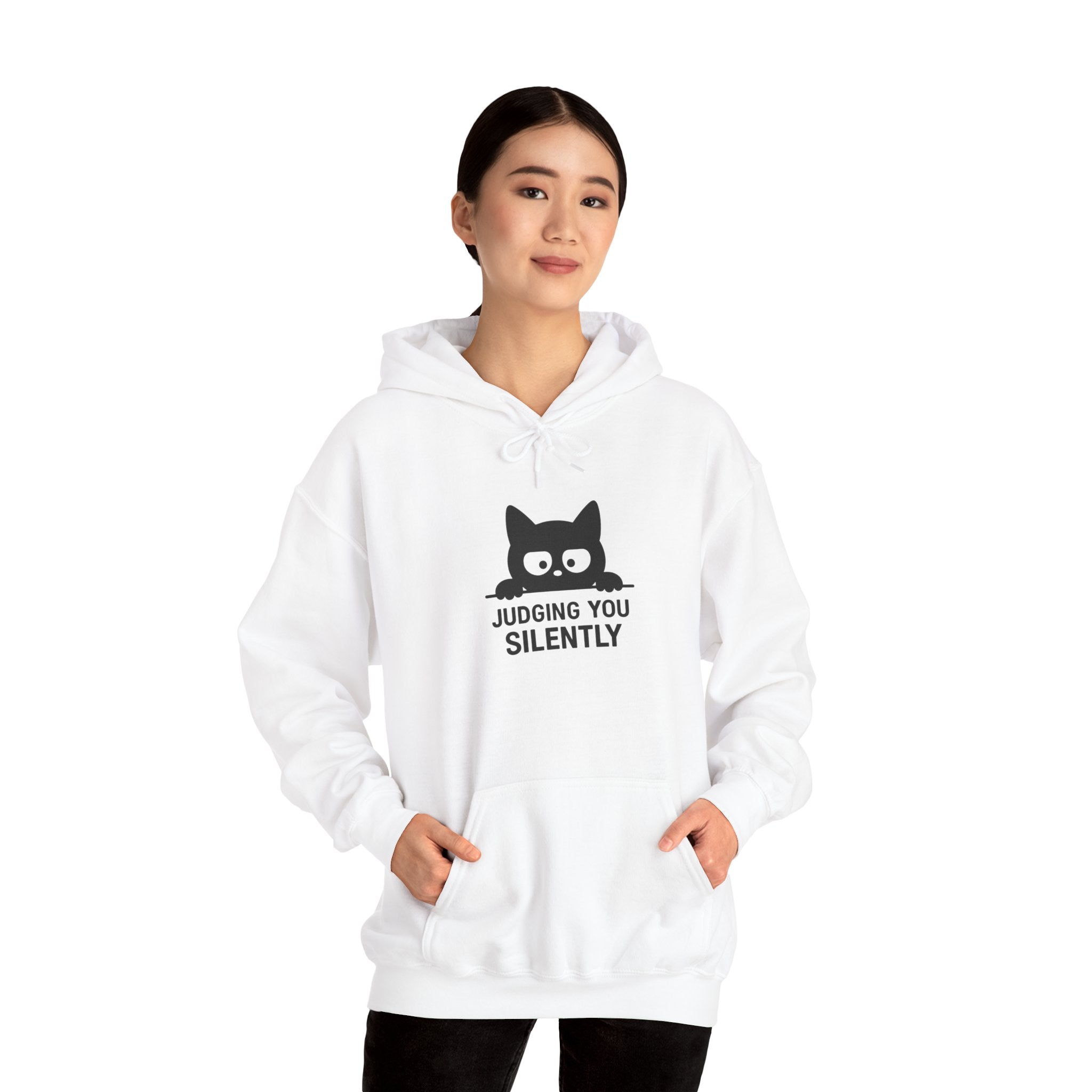 Judging You Silently Cat Hoodie