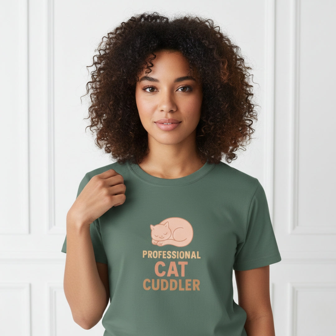 Professional Cat Cuddler T-Shirt
