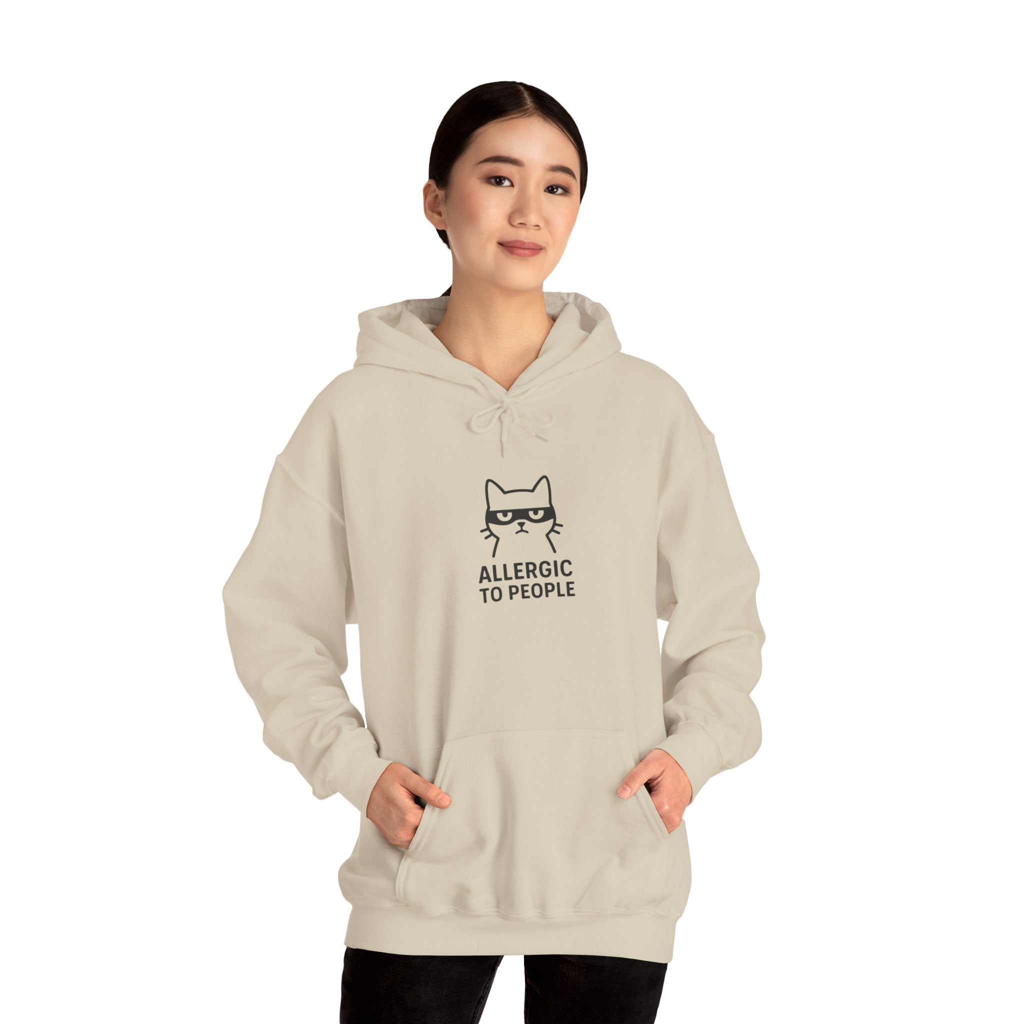 Allergic To People Cat Hoodie