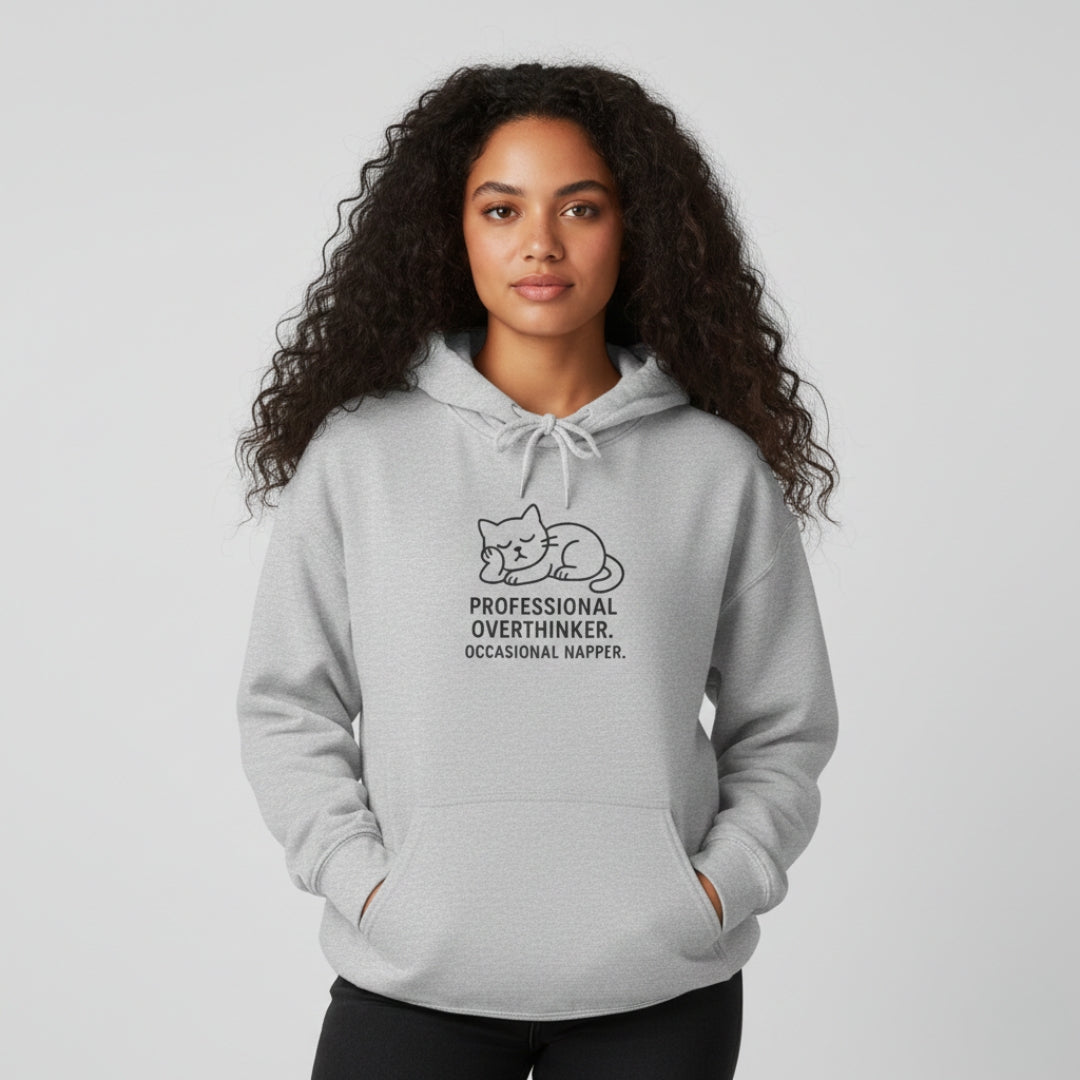 Professional Overthinker Cat Hoodie
