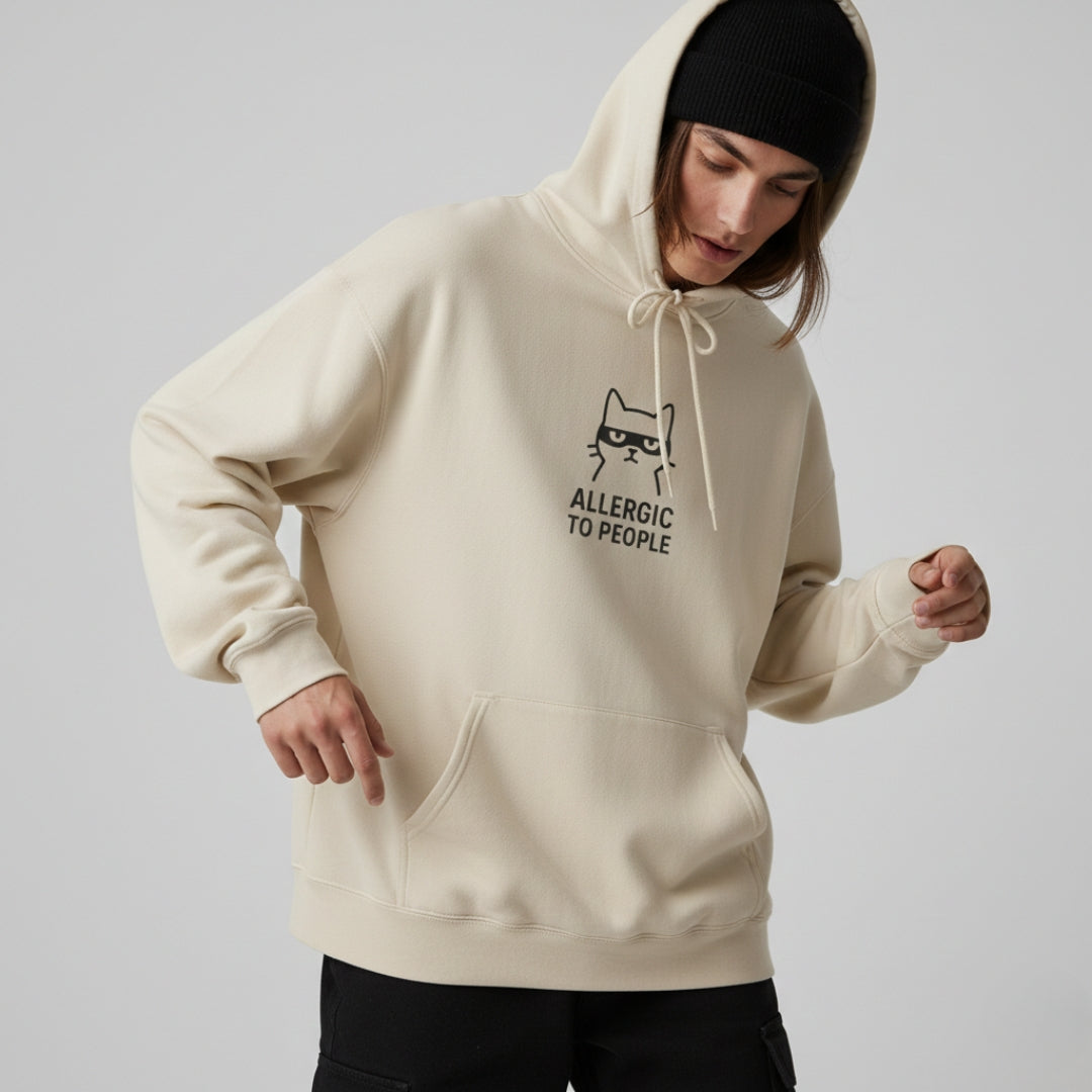 Allergic To People Cat Hoodie